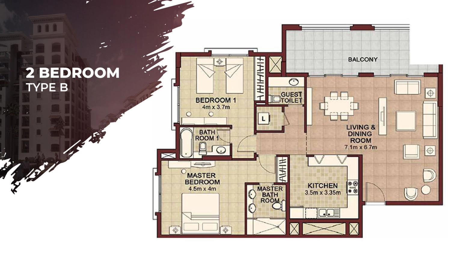 2 BR - Type A
